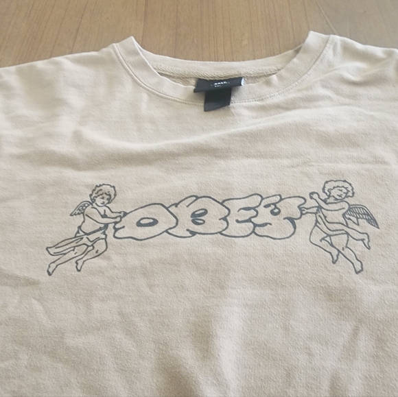 Obey Cherub Throwie Crewneck Sweatshirt - Picture 2 of 4